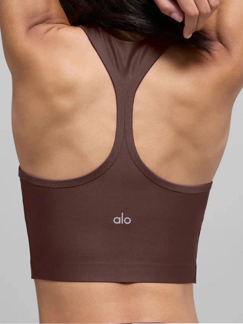 AloEveryday Scoop Neck Bralette - Brown